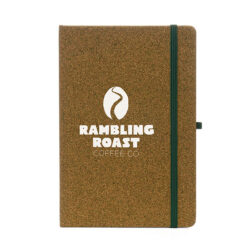 Recycled Tea Ground and Cork A5 Notebook - Image 2