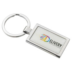 Domed Metal Key Ring