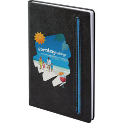 A5 Denim Black Notebook - Full Colour
