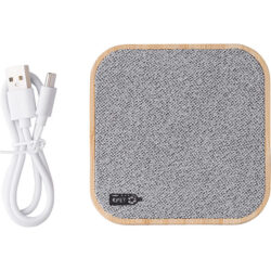 Bamboo Fast Wireless Charger - Full Colour - Image 3